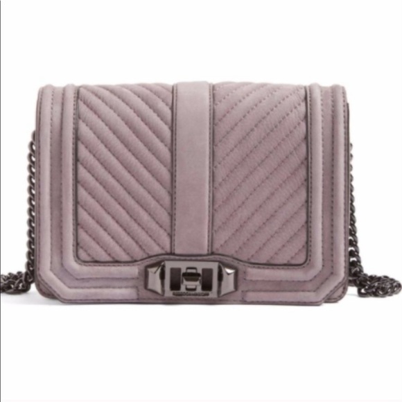 Rebecca Minkoff Handbags - Rebecca Minkoff Small Love Nubuck Lavender